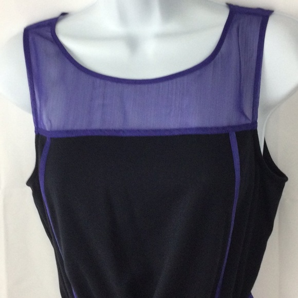 The Limited Sheer Shoulder Tie Waist Dress Sz S - Picture 3 of 11